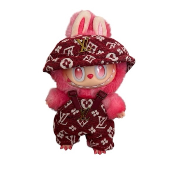 Two Piece Red Fashion Labubu Doll Clothes (Labubu not included) - Picture 1 of 2